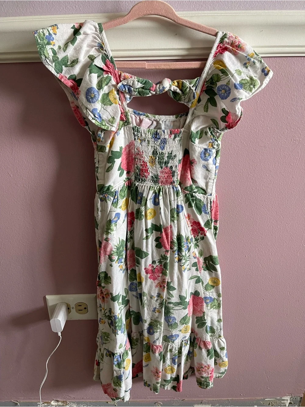 Old Navy girls' floral fit-and-flare dress